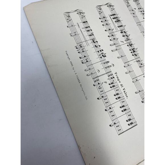 1902 Dreaming of You Waltzes Sheet Music by J D Fischer - Picture 4 of 11